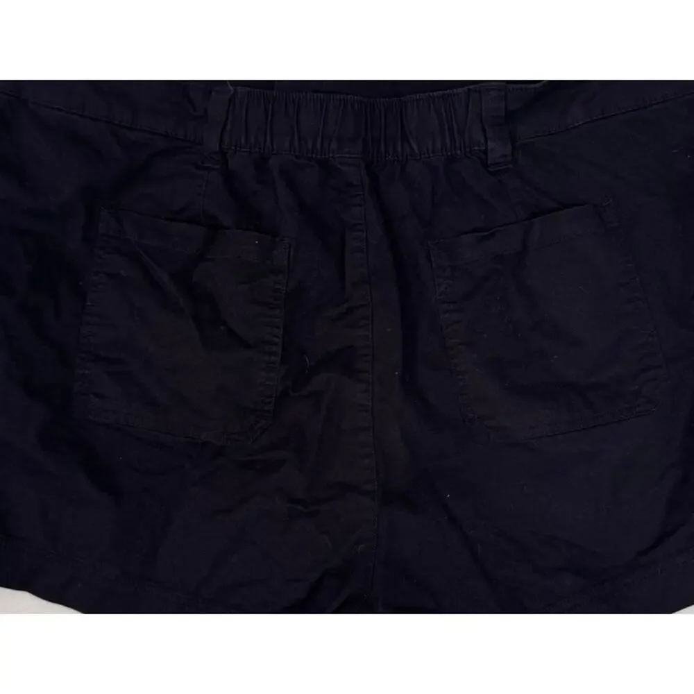 Old Navy OG High Rise Chino 2X Black Womens Shorts Cotton Spandex